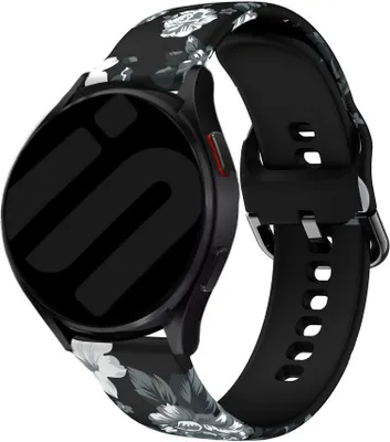 Produktbild von Strap-it Grey Flower Samsung Galaxy Watch 6 - 40mm Armband