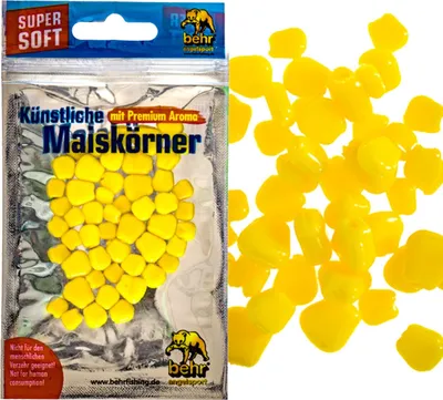 Produktbild von Mais Imitat künstliche Maiskörner für Karpfen, Farbe:Gelb