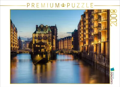 Produktbild von CALVENDO Puzzle Wasserschloss Hamburg 2000 Teile Puzzle quer | 2000 Teile Lege-Größe 90x67cm Foto-Puzzle für glückliche Stunden