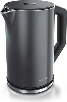 Produktbild von Arendo, Wasserkocher Edelstahl mit Temperatureinstellung 40-100 Grad, 1,5 Liter, 2200 W, Temperaturanzeige, GS, ELEGANT V2, Pearl Grey