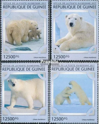 Produktbild von Briefmarken Guinea 2017 Mi 12241-12244 (kompl. Ausgabe) postfrisch Eisbären