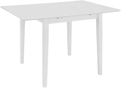 Productafbeelding van Uittrekbare eettafel, wit, 80-120x80x74 cm, MDF