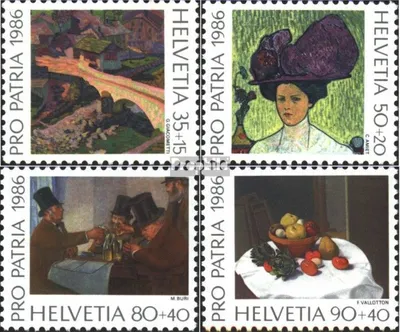 Produktbild von Briefmarken Schweiz 1986 Mi 1317-1320 (kompl.Ausg.) gestempelt Pro Patria