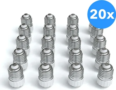 Produktbild von EAZY CASE 20x Lampensockel Adapter (E27->G9) - Konverter E27 Fassung auf G9 Lampenadapter, für LED-/Halogen- und Energiesparlampen Sockeladapter, Weiß