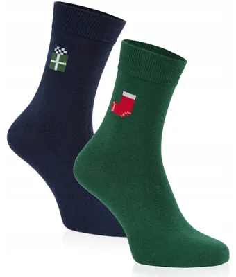 Produktbild von BETLEWSKI 2 Paar Baumwollsocken Weihnachtsmotiv Größe 43-46