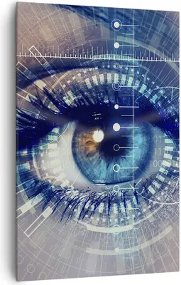 Produktbild von Bild auf Leinwand - Leinwandbild - Einteilig - Cyberspace Daten digitales - 80x120cm - Wand Bild - Wanddeko - Wandbilder - Leinwanddruck - Wanddekoration - Leinwand bilder - Wandbild - PA80x120-3188