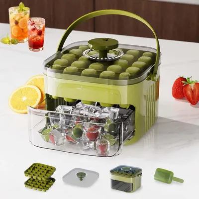 Produktbild von Eiswürfelbereiter mit Deckel Eiswürfelmaschine mit Presstyp Box