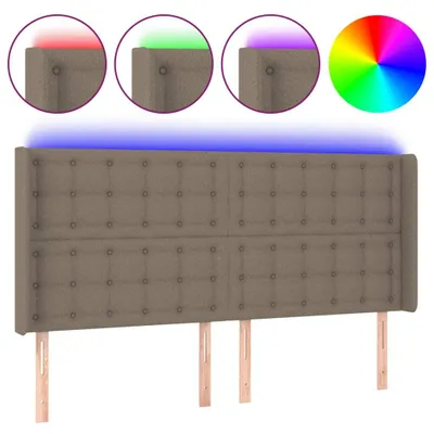 Produktbild von VidaXL 3124500, Graubraun, Polyester, Holz, 1830 mm, 118 cm, 128 cm, 160 mm