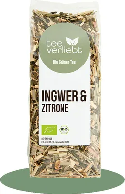 Produktbild von teeverliebt - Ingwer & Zitrone  Grüntee | 90 g