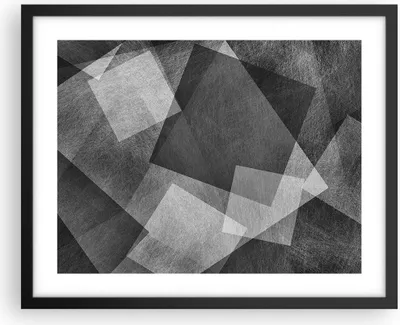 Produktbild von Gerahmtes Poster - Schwarzer Rahmen - Abstraktion modern - 50x40 cm - Wand Bild - Wanddeko - Wandbilder - Kunstposter - Wandposter - Bilderrahmen - Bilder - Kunstdruck - Wandbild - P2BAA50x40-3996