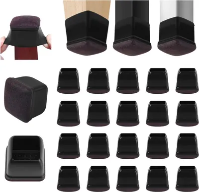 Obrázok produktu pre Silikónové podložky pod nábytok, 16 kusov, 1,9–2,5 cm, vhodné na nožičky stoličiek a stolov
