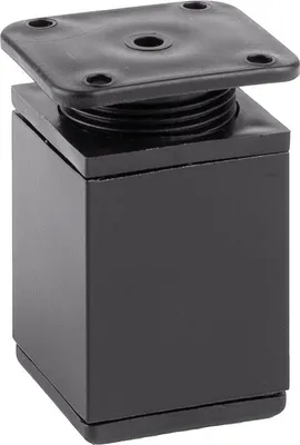 Produktbild von FA009 60 mm verstellbarer Möbelfuß, Mattschwarz