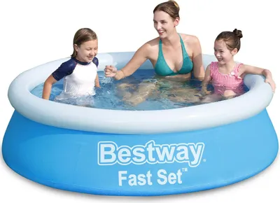 Produktbild von Bestway® Fast Set™ Aufstellpool ohne Pumpe Ø 183 x 51 cm, blau, rund