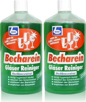 Produktbild von Dr. Becher Becharein Gläser Reiniger Hochkonzentrat 1L (2er Pack)