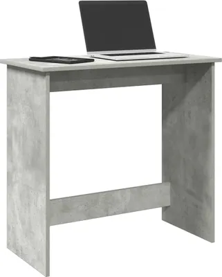 Productafbeelding van Maison Exclusive - Bureau in betonkleur, 80x40x75 cm, gemaakt van houtvezelplaat