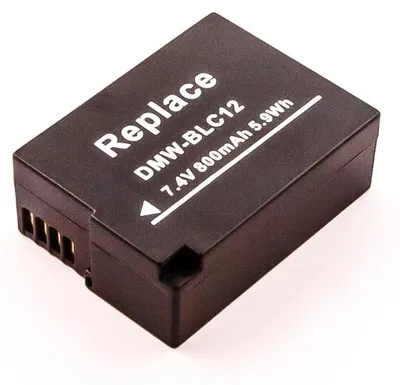 Produktbild von Akku für Panasonic LUMIX DMC-FZ2000 Li-Ion 7,2 Volt 850 mAh schwarz.