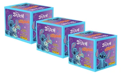 Produktbild von Disney Stitch - Super ScrapBook (2025) - Sammelsticker - 3 Displays (108 Tüten)
