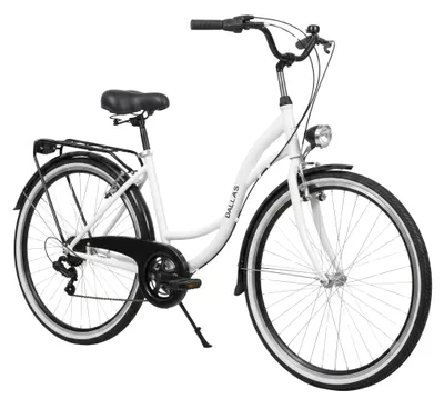 Produktbild von Dallas Bike Fahrrad - Damenfahrrad 28 Zoll - Shimano 7-Gang - Rahmen M 18" - Weiß-Schwarz