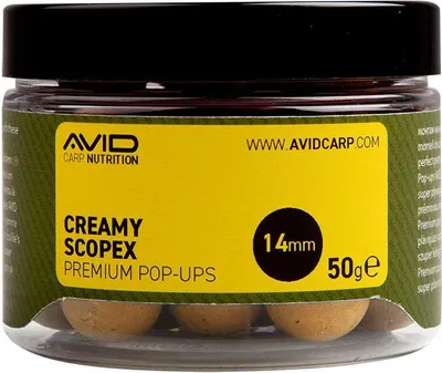 Produktbild von Avid Carp Creamy Scopex Pop Ups 50 g 14 mm