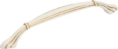 Produktbild von UR51 Griff, weiß mit Goldabrieb, 128mm