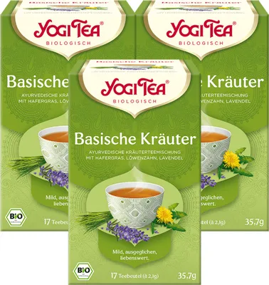 Produktbild von 6 x  YOGI TEA Basische Kräuter | 6 x 35,7g