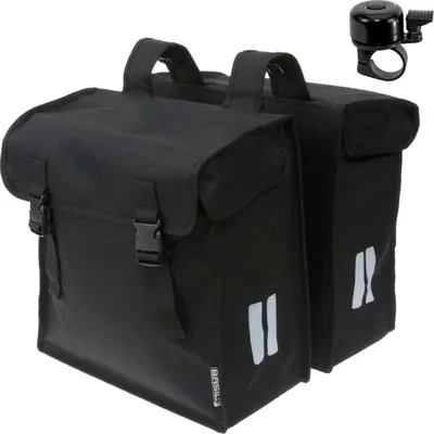 Immagine prodotto di Basil Mara XL Borsa da bicicletta Borsa da portapacchi 35 litri incl. campanello per bicicletta
