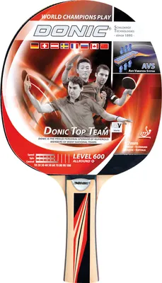 Obrázek produktu pro Donic-Schildkroet TT raketa TOP TEAMS 600 AVS- černo-červená -