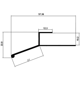 Produktbild von KosmosProfil Fliesenschiene Q-Profil, Aluminium silber matt, eloxiert, nichtrostend, zuschneidbar, mit Abtropffunktion, Kantenschutz, für Balkon & Terrasse, 300 cm Länge, 2,7 cm Breite, 10 mm Höhe