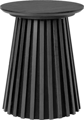 Image de Osaka table d'angle Ø40cm noire.