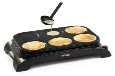 Produktbild von Domo DO8709P, 6 Crepe(s), Schwarz, 1000 W, 510 mm, 120 mm, 350 mm