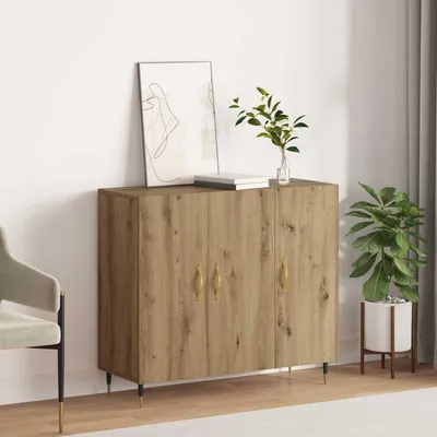 Produktbild von vidaXL Sideboard Artisan-Eiche 90 x 34 x 80 cm Holzwerkstoff