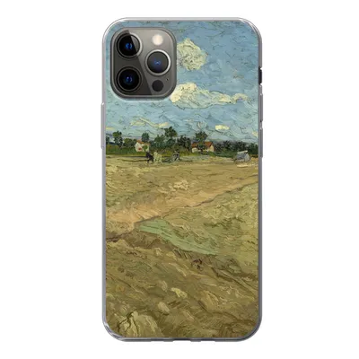 Produktbild von MuchoWow® Handyhülle Schutzhülle Hülle für iPhone 12 Pro Gepflügte Felder - Vincent van Gogh Silikon Softcase Handy Hülle - Abdeckung