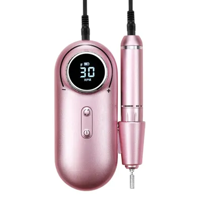 Imagen del producto de Kit de manicura, esmalte de uñas, aplicador portátil, color rosa