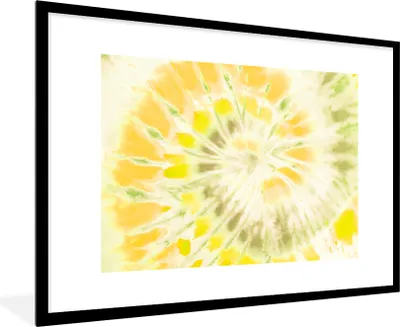 Produktbild von MuchoWow® Gerahmtes Poster Sommer - Gelb - Grün 90x60 cm - Poster mit Schwarzem Bilderrahmen Wandposter Rahmen Foto Bilder - Wanddekoration - Fotos