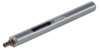Produktbild von StarTech.com Elektrischer Mini-Schraubendreher - Mini-Akkuschrauber für Elektronik-, Laptop-, Computer-, Tablet- & Telefon-Reparaturen - 55 Bits - LED - Magnetisch - Kabellos, Elektrischer Schraubendreher, Gerader Griff, Silber, 110 RPM, 0,25 Nm, 0,35 Nm