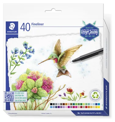 Produktbild von STAEDTLER triplus 334 dreikantiger Fineliner Etui mit 40 Farben