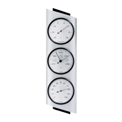 Produktbild von Wetterstation, aus Aluminium, Hygrometer, Barometer, Thermometer, für draußen