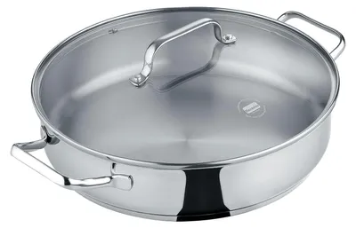 Produktbild von Servierpfanne 28 cm (mit Deckel), hohe Version - b.brilliant