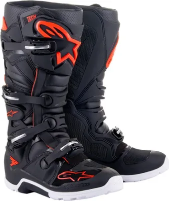 Zdjęcie produktu dla boty TECH 7 ENDURO, ALPINESTARS (černá/červená fluo/bílá, vel. 48)