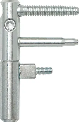 Produktbild von Türband ANUBA 3-DIM Incantobolzen 45 mm, Bandhöhe 92 mm, ø 15 mm,verzinkt silber