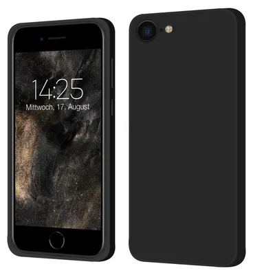 Produktbild von Hülle für Apple iPhone 7 / 8 / SE 2020 Case Cover Bumper Smartphone Softgrip Schutzhülle Farbe: Schwarz