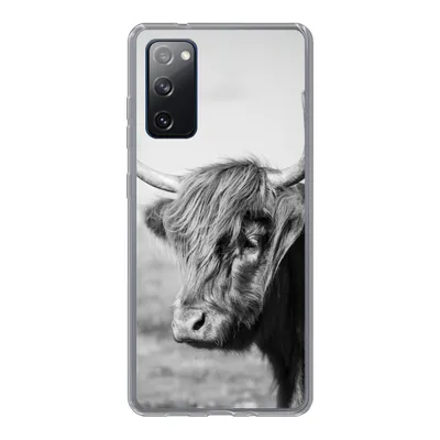Produktbild von MuchoWow® Handyhülle Schutzhülle Hülle für Samsung Galaxy S20 FE Schottischer Highlander - Tiere - Schwarz - Weiß Silikon Softcase Handy Hülle - Abdeckung