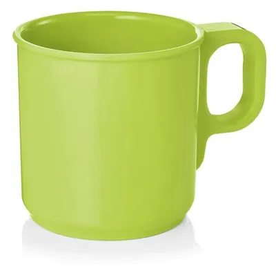 Produktbild von 12x Becher 250 ml Melamin grün Kaffetasse bruchfest