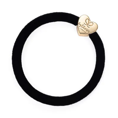 Produktbild von By Eloise London Gold Heart Velvet Black