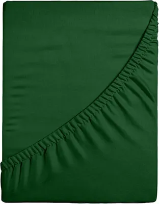 Produktbild von Softimi | Spannbettlaken PREMIUM - 140x200 cm - Flaschengrün - 100% Baumwolle - Hypoallergen