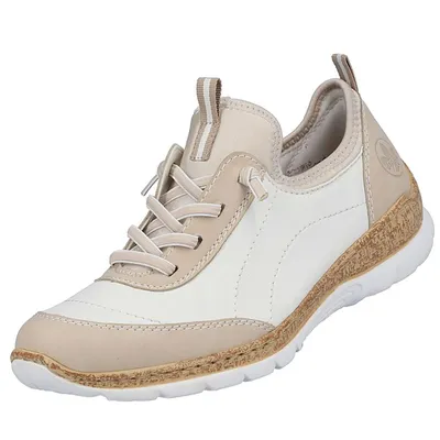 Produktbild von Rieker Damen Slipper Weiß/Beige