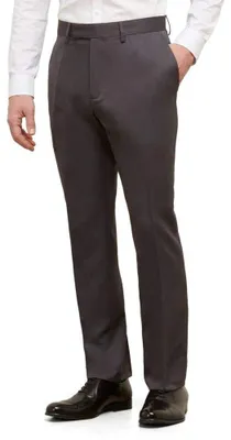 Immagine prodotto di Pantaloni da uomo Kenneth Cole REACTION, vestibilità slim fit, fantasia melange, grigio scuro, taglia 36W
