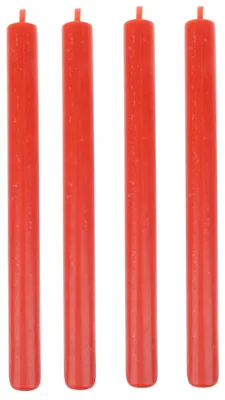 Produktbild von Leuchterkerzen Rubin Rot 250/22 mm, 4 Stück