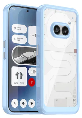 Produktbild von Schutzhülle für Nothing Phone 2A / 2A Plus Klar Rückseite Stoßfeste TPU Silikon Bumper Hülle Blau