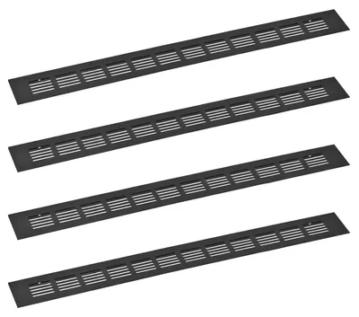 Produktbild von Set mit 4 rechteckigen Lüftungsgittern aus Aluminium